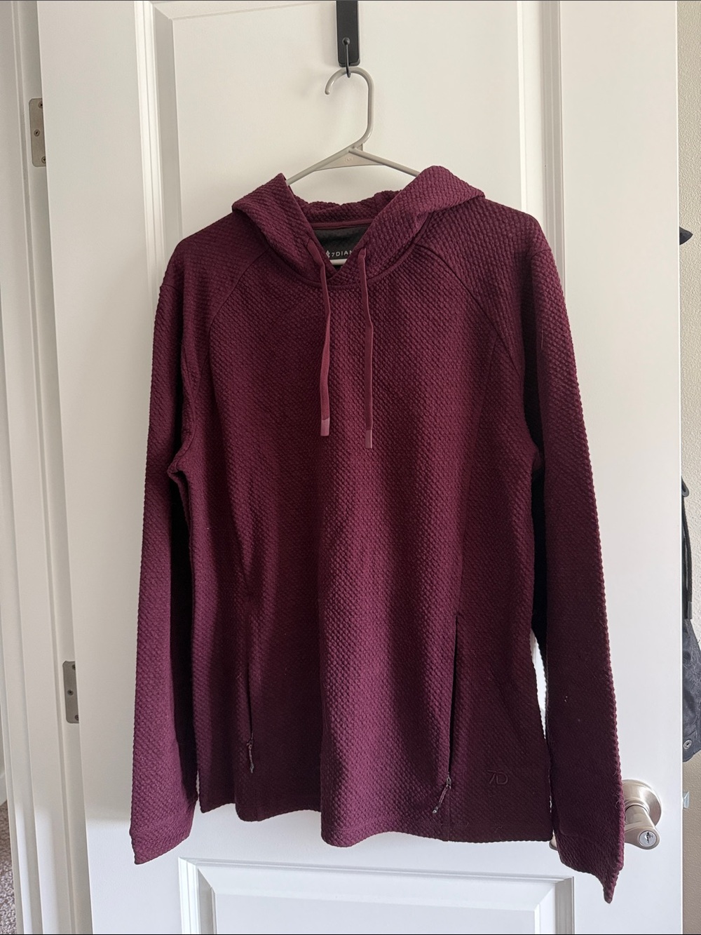 7 Diamonds Burgundy Hoodie